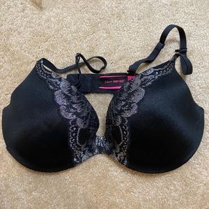(SOLD) Black and Silver Lace Padded Bra